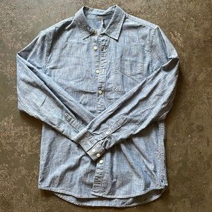 Mens chambray button up shirt